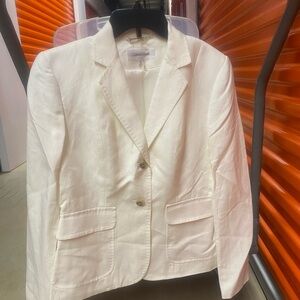 NEW - Calvin Klein size 6 linen/rayon jacket with lining.